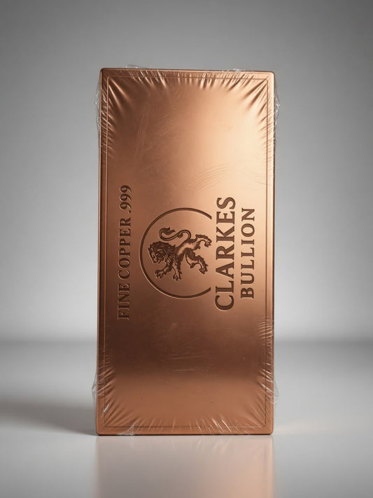 Clarke’s Bullion 1 Kilo Buffalo Copper Bar – Fine .999 Copper Collectible