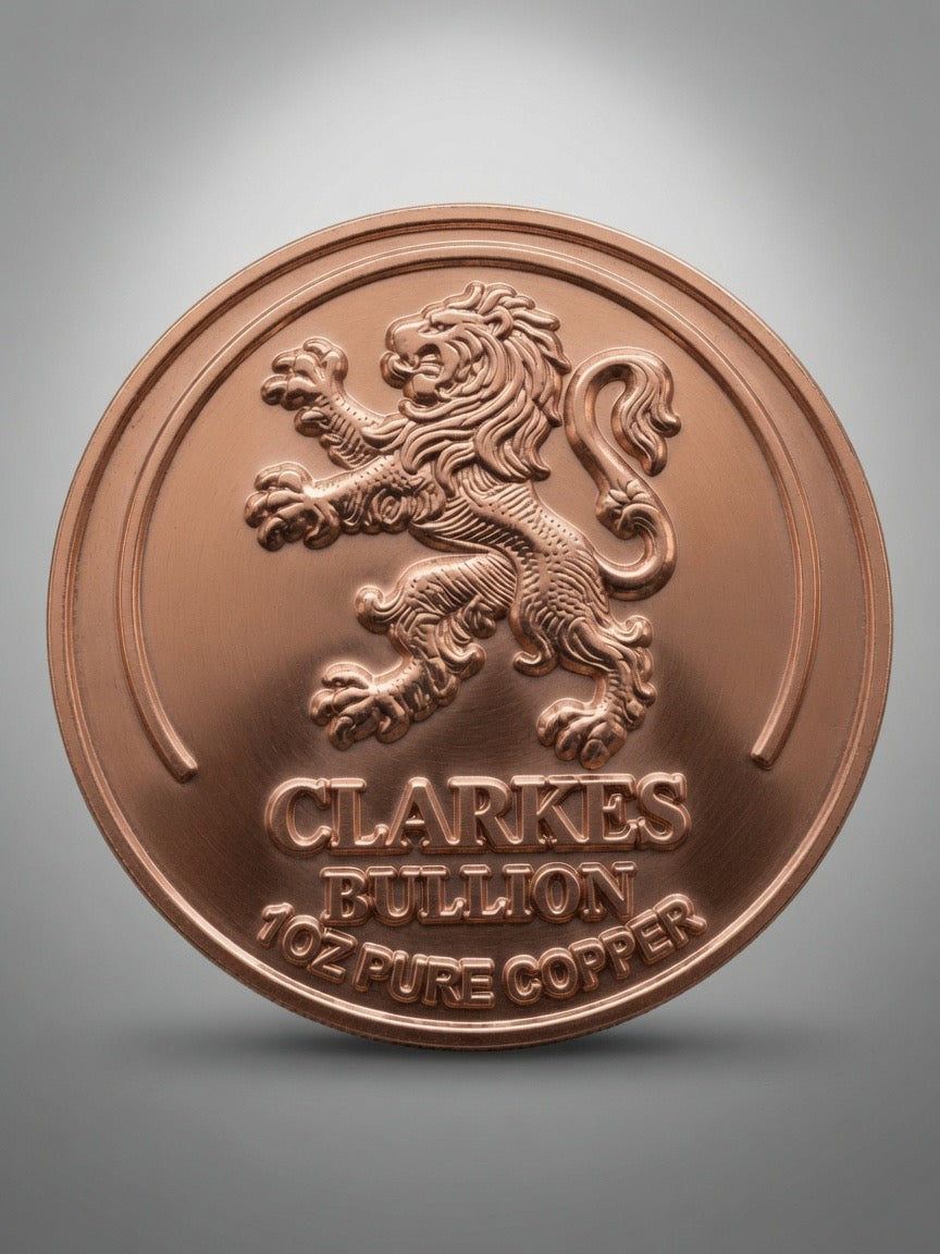 Bitcoin – Clarkes Bullion Copper Round (30.5 g)