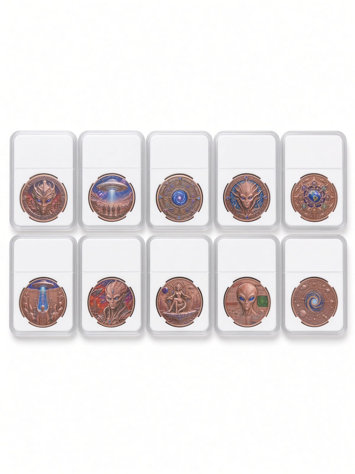 Outta This World Collection - Complete 10 Coin Set, 1 oz .999 Fine Copper Rounds