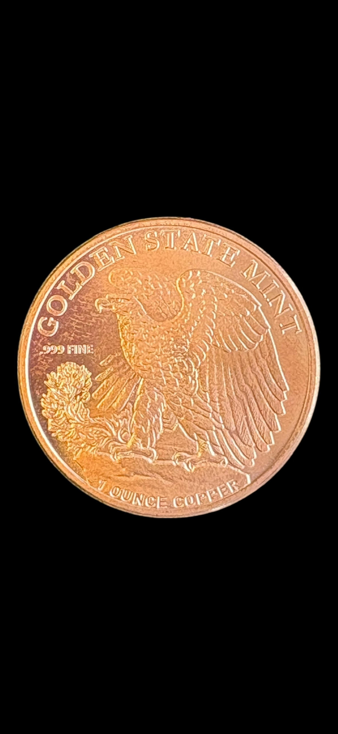 1 oz .999 Fine Copper Round – Liberty & Eagle (28.7g) 012