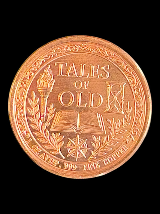 AVDP 1 oz .999 Fine Copper Round – Tales of Old - A Coin for the Ferryman Design (28.7g) 005