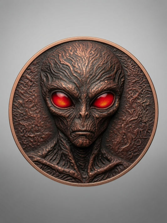 Clarke’s Bullion “Alien Encounter” 1oz Copper Round | Fine .999 Copper | Proof & Uncirculated