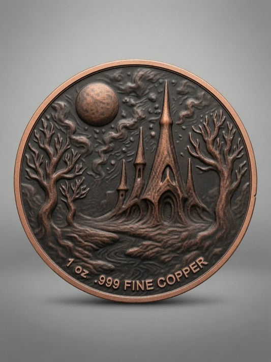 Clarke’s Bullion “Alien Encounter” 1oz Copper Round | Fine .999 Copper | Proof & Uncirculated