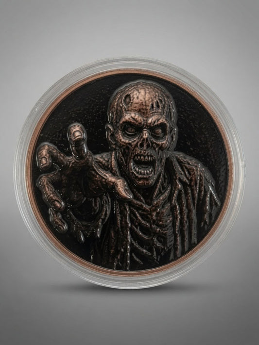 Clarke’s Bullion “Zombie Rising” 1oz Copper Round | Fine .999 Copper | Proof & Uncirculated