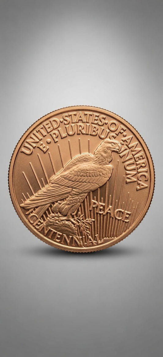 1 AVDP oz .999 Fine Copper Round – peace dollar tribute 003 (28.7g)