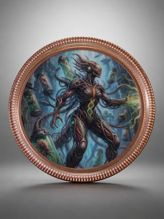 Shadow Beast – The Evolution Architect, Solid Copper Round / Coin