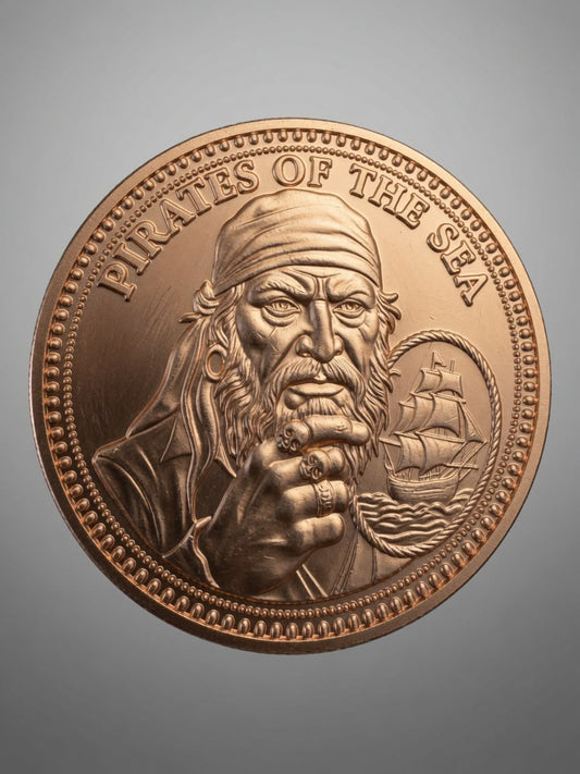 Pirates of the Sea – Copper Buccaneer | 1oz .999 Fine Copper Round