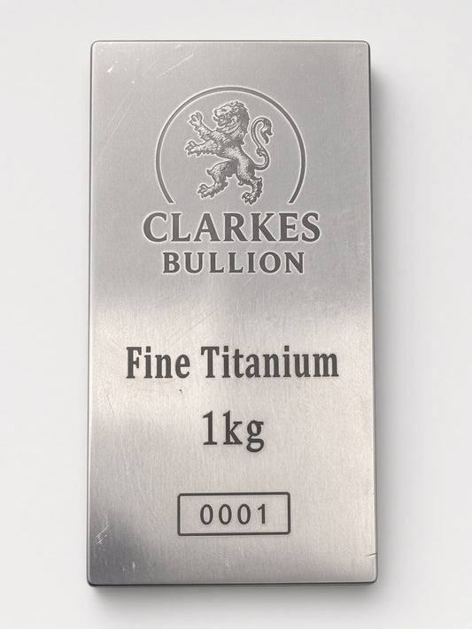 1 Kilo Titanium Bar – Clarke’s Bullion (Limited Production Run)