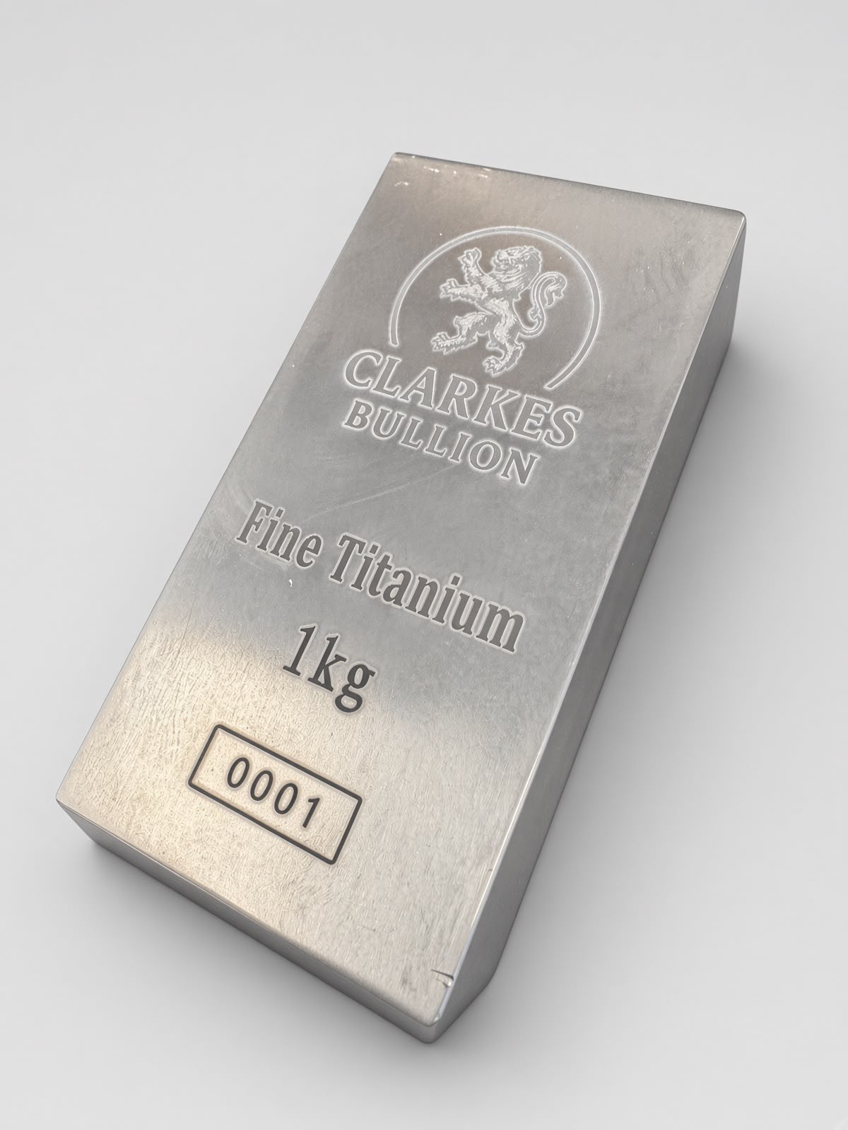1kg Kilo Titanium Bar – Clarke’s Bullion (Limited Production Run)