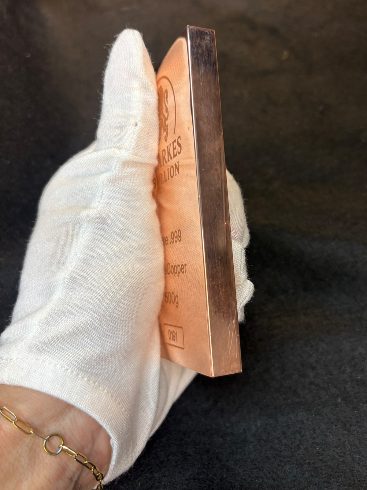 500g Copper Bar – Clarke’s Bullion (Polished)