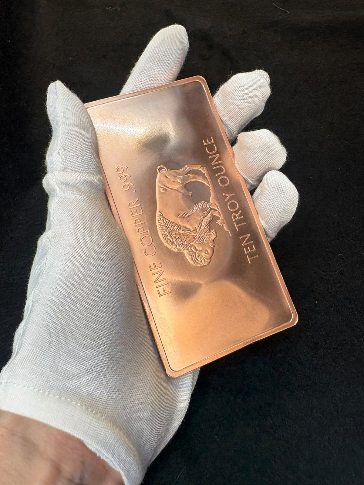 TEN 10 Ounce Buffalo Copper Bar – Fine .999 Copper Bullion