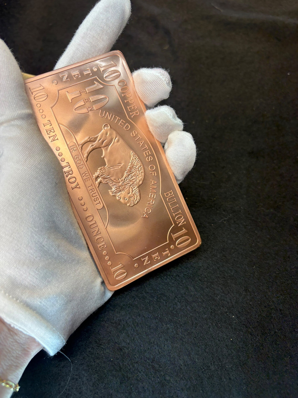 TEN 10 Ounce Buffalo Copper Bar – Fine .999 Copper Bullion