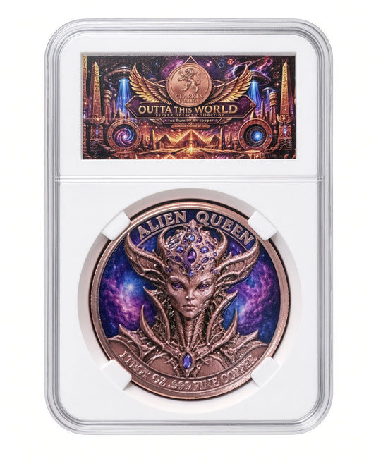 Alien Queen 1 oz .999 Fine Copper Coin / Round Outta This World Collection