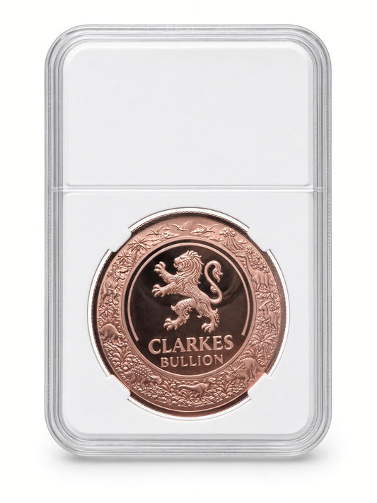 1oz Mosasaurus Copper Round | Dinosaur Series Collection #3, Clarke's Bullion