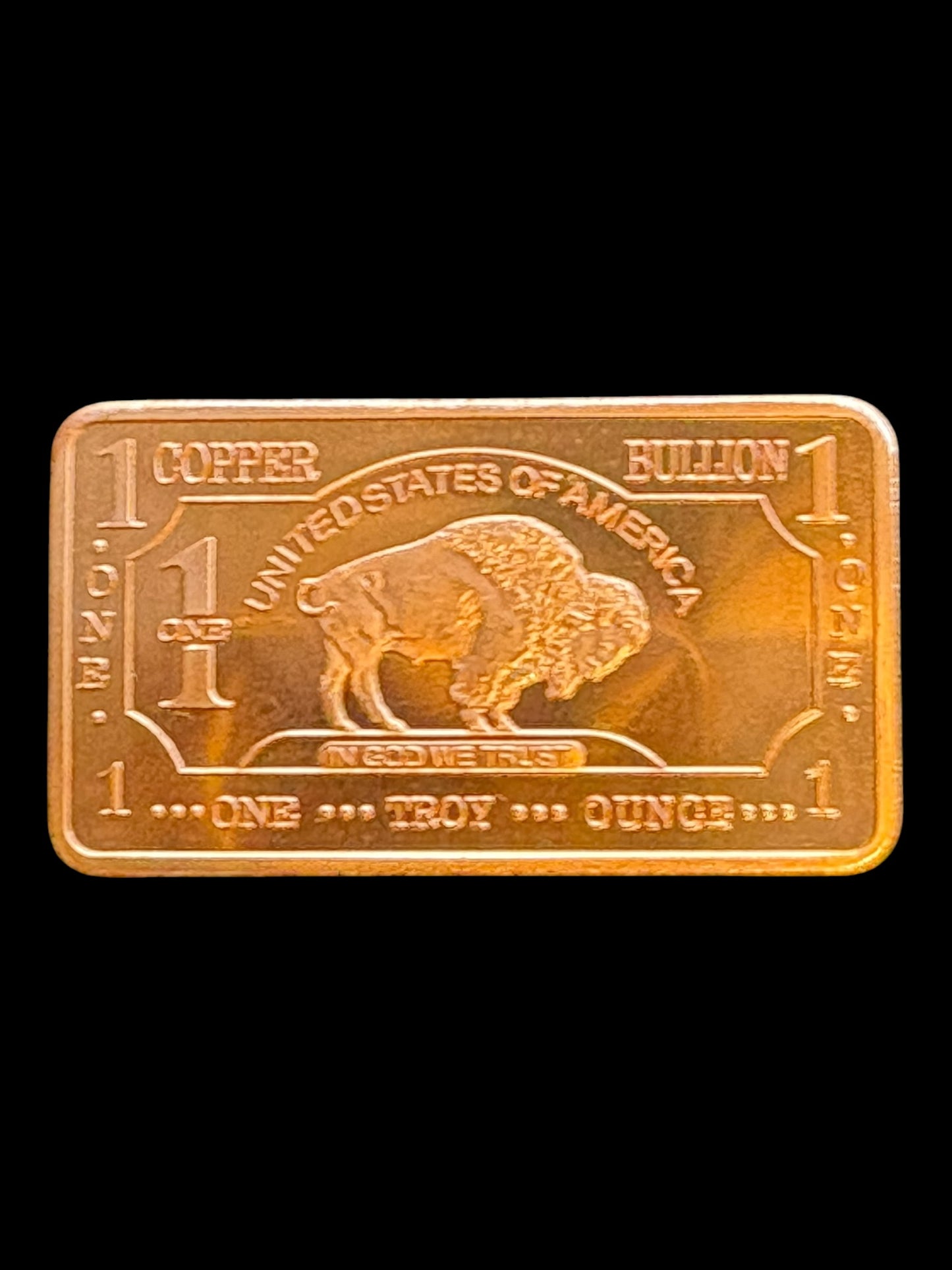 Clarke’s Bullion 1oz Buffalo Bar – .999 Copper Collectible