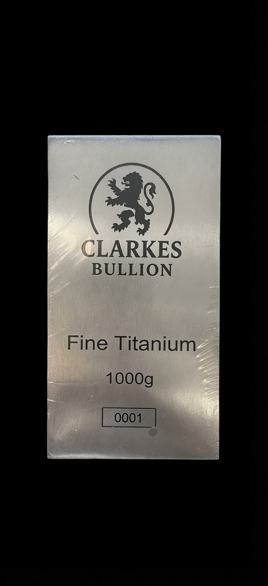 1 Kilo Titanium Bar – Clarke’s Bullion (Limited Production Run)