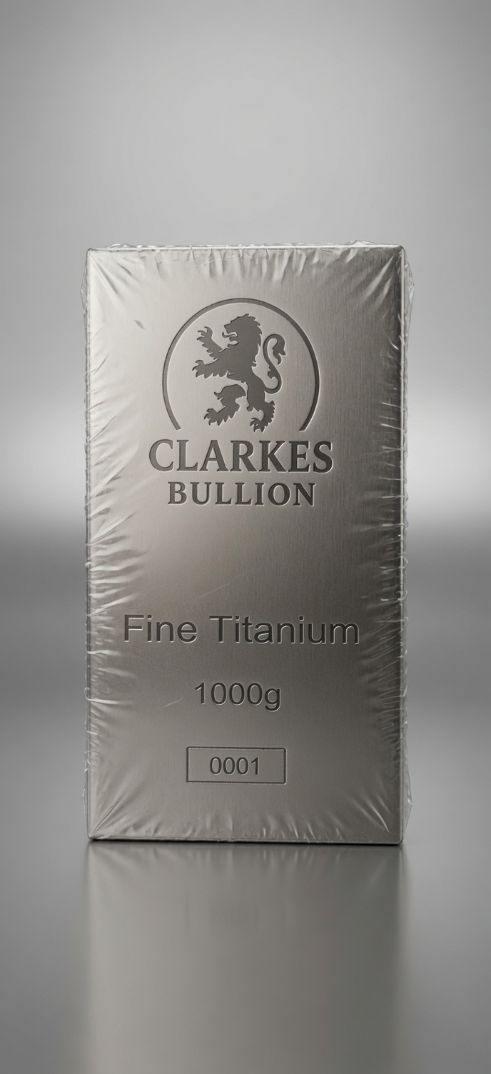 1 Kilo Titanium Bar – Clarke’s Bullion (Limited Production Run)