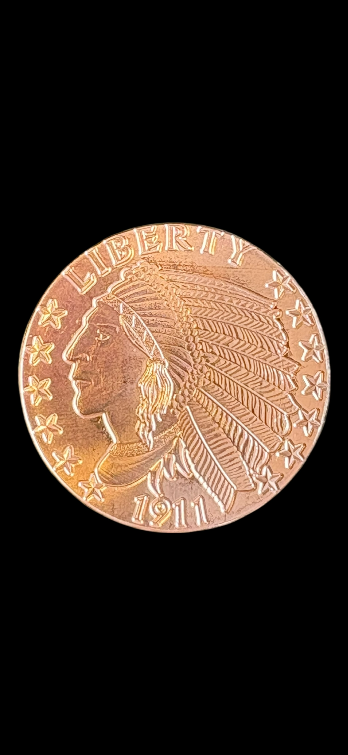 1 oz .999 Fine Copper Round – Native American & Proud Eagle Design (28.7g) 016